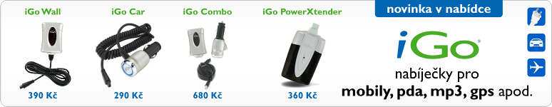 iGo - nabíječky mobilů mp3 pda gps