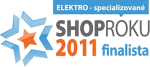 Byli jsme finalistou souteže Shop roku 2011 v kategorii specializované elektro - děkujeme!