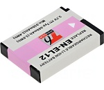 Baterie T6 power Nikon EN-EL12, 1050 mAh, černá